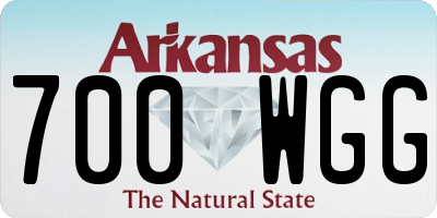 AR license plate 700WGG