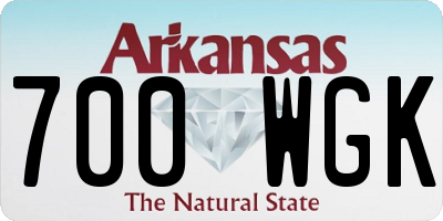 AR license plate 700WGK