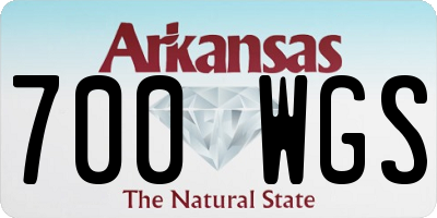 AR license plate 700WGS
