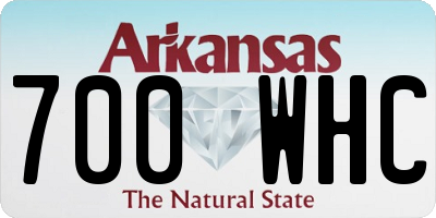AR license plate 700WHC