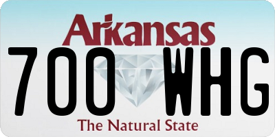 AR license plate 700WHG