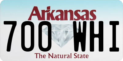 AR license plate 700WHI