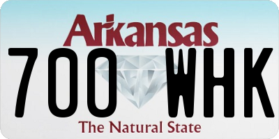 AR license plate 700WHK