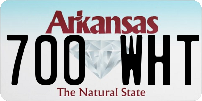 AR license plate 700WHT