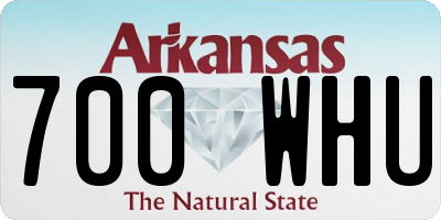 AR license plate 700WHU