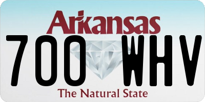 AR license plate 700WHV