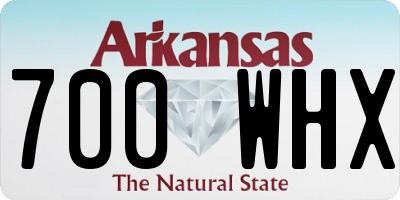 AR license plate 700WHX