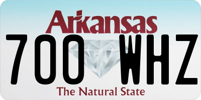 AR license plate 700WHZ