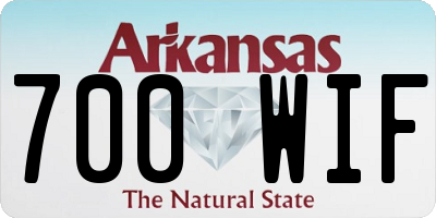 AR license plate 700WIF