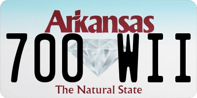 AR license plate 700WII