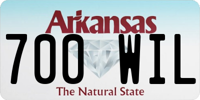 AR license plate 700WIL