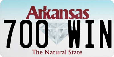 AR license plate 700WIN