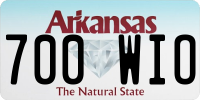 AR license plate 700WIO