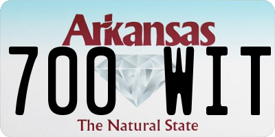 AR license plate 700WIT