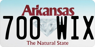 AR license plate 700WIX