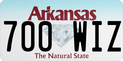 AR license plate 700WIZ