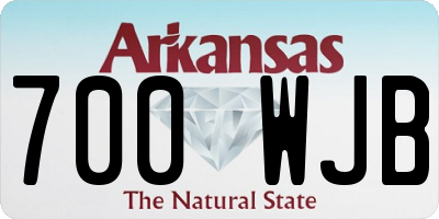 AR license plate 700WJB
