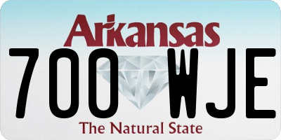 AR license plate 700WJE