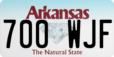 AR license plate 700WJF