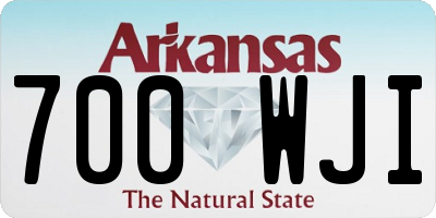 AR license plate 700WJI