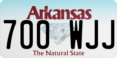 AR license plate 700WJJ
