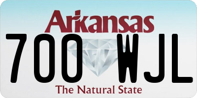 AR license plate 700WJL