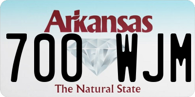 AR license plate 700WJM