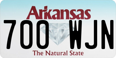 AR license plate 700WJN
