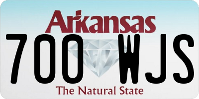 AR license plate 700WJS