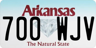 AR license plate 700WJV