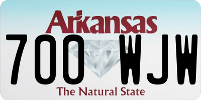 AR license plate 700WJW