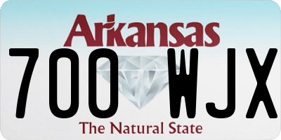 AR license plate 700WJX
