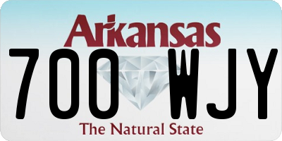 AR license plate 700WJY