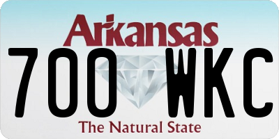 AR license plate 700WKC