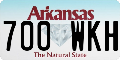 AR license plate 700WKH
