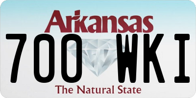 AR license plate 700WKI