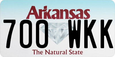 AR license plate 700WKK