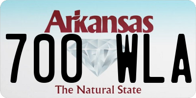 AR license plate 700WLA