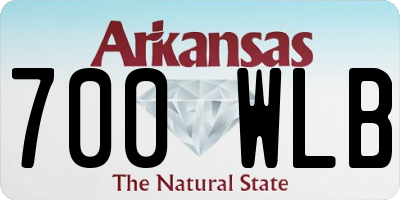 AR license plate 700WLB