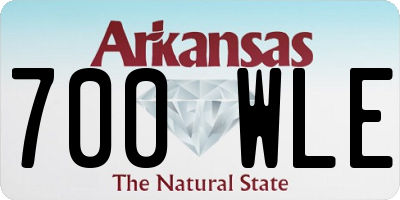 AR license plate 700WLE