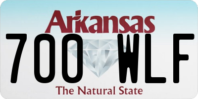 AR license plate 700WLF