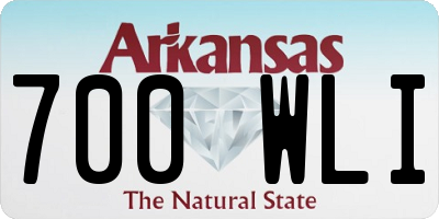 AR license plate 700WLI
