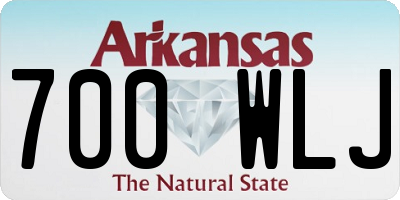 AR license plate 700WLJ