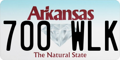 AR license plate 700WLK