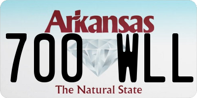 AR license plate 700WLL