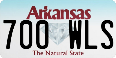 AR license plate 700WLS
