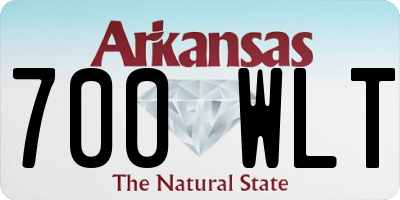 AR license plate 700WLT