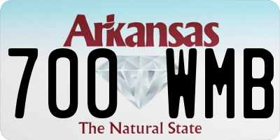 AR license plate 700WMB