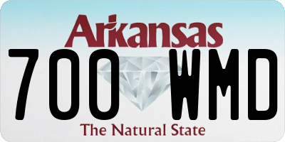 AR license plate 700WMD