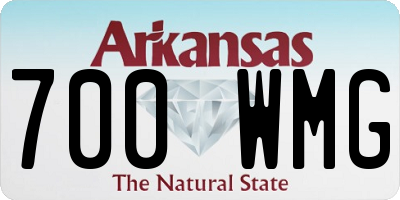 AR license plate 700WMG